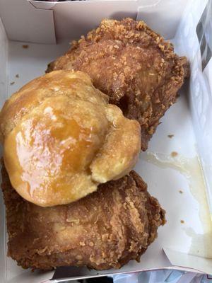 2 pc Dark Chicken with biscuit