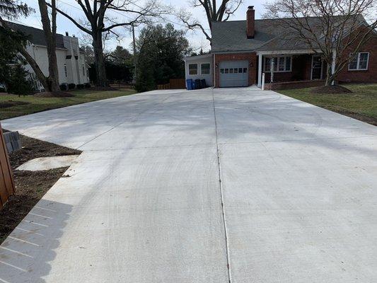 New Concrete driveway