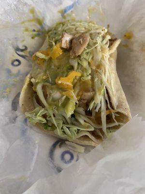 Special Request Chicken Taco "Amazing"