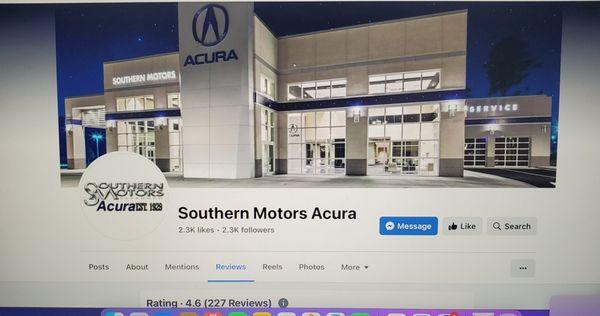 Facebook post that Southern Motors Acura of Savannah is trying to hide from the public. Good thing I took photos, huh.