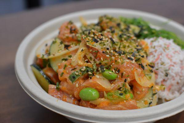 House Salmon Bowl. Super delicious.