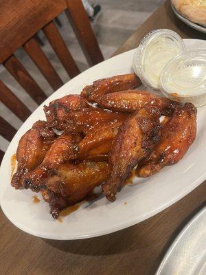 Spicy bbq chicken wings