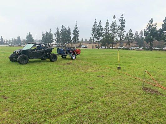 PERC equipment being used for gophers/ground squirrels