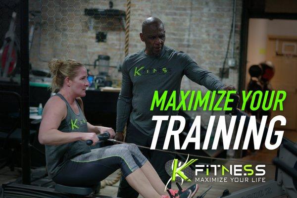 Maximize yor training today at K Fitness!