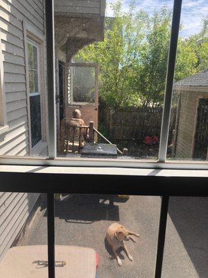 Mom enjoying the outdoors.