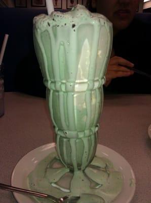 Chocolate mint shake