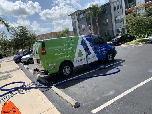 A1 Carpet and Tile work van