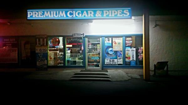 Premium Cigar & Pipes at night (Lynnwood, WA)