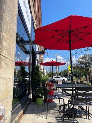 Lovely in the shade with an iced latte