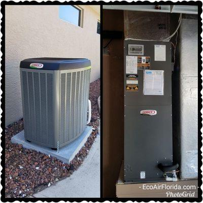 Lennox XP 21 2 stage heatpump solar ready.. We installed air conditioner was installed last week in Port Orange Florida