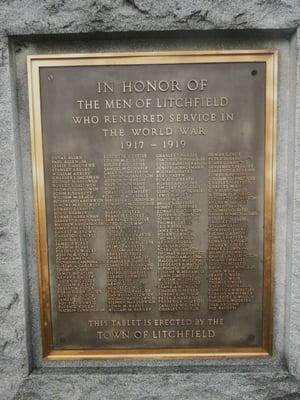 Litchfield War Monuments