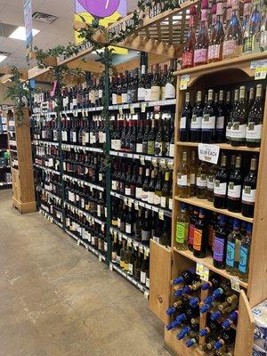 Part of their wine section.