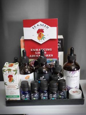 Different essential oils offered and they now offer CBD massage!