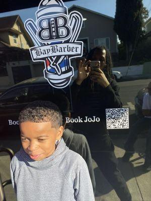 Baybarber Jojo kids cut , taper and line up. Luxury experience