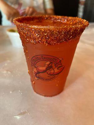 Michelada with mango cart