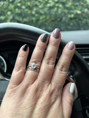 Fun gel mani by Hannah!