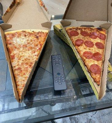 Pizza slices