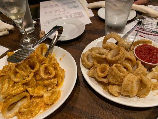 Fried Calamari & Buffalo Calamari