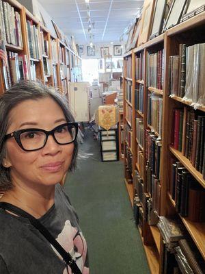 you can always find me in a used bookstore!  come and support this awesome bookstore!