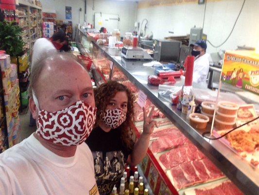 Buying carne asada for Mother-in-law's birthday cookout. Meat selection was limited, but quality looked decent.