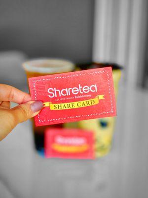 Share tea card | Ig: eats.w.eva