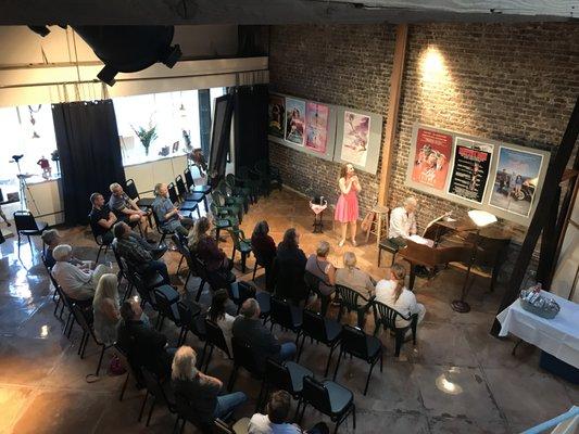 Operatic soprano Christina Linhardt and pianist Paul Pezzone at COLLAGE