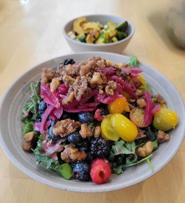 Quinoa berry salad. Very filling.