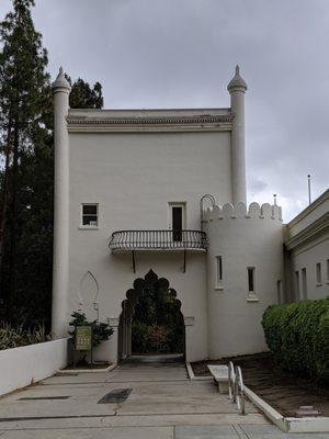 Beautiful architecture of the old mansion (now library)