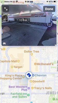 Map of car wash