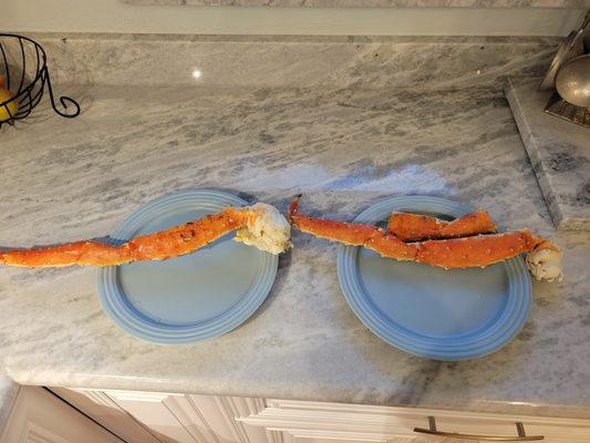 1lb alaskan king crab legs