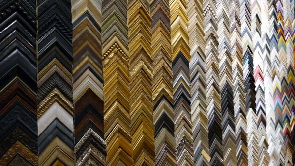 We offer a large selection of frames to choose from