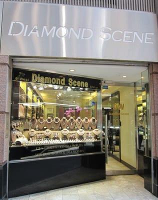 Our Storefront. 9 West 47th Street. We are located closer to Fifth Avenue.