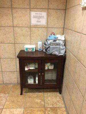 I've never seen this before free baby diapers in men's room