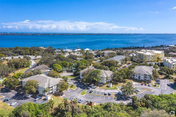 Aerial View at Rivercrest Apartments in Melbourne FL