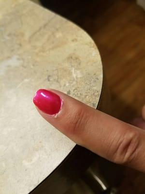 Bad shaping my nails too.