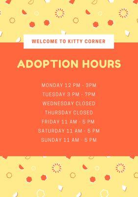 Kitty Adoption Hours