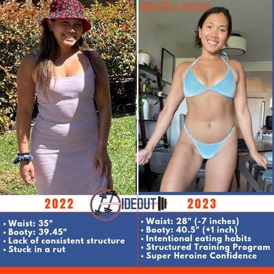 Claudine's 1 year Super Hero Transformation