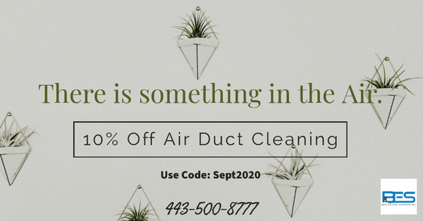 10% OFF Air Duct Cleaning for the month of September !