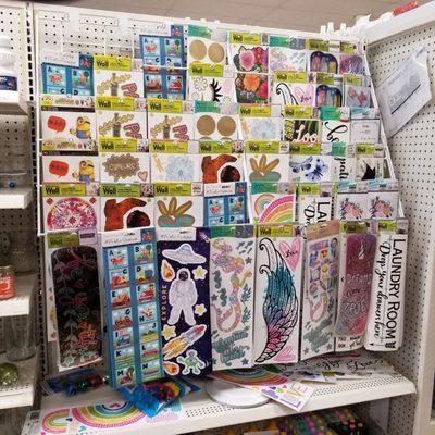 Dollar Tree, plenty of cute wall stickers. Feb 2021