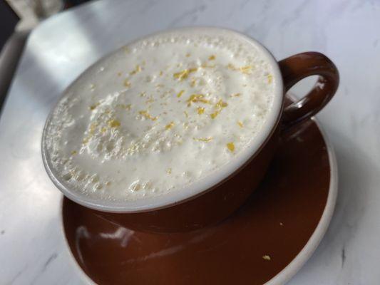 Lemon lavender earl grey latte