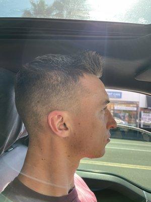 Haircut: side-view