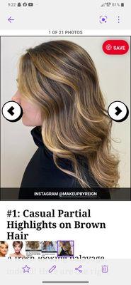 Haircolor example