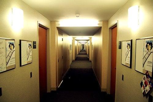 The hallway on the 9th floor