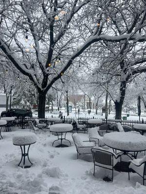 Outside patio area