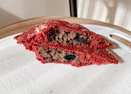 Oreo cheesecake stuffed red velvet cookie