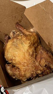 Whole fried chicken. Crispy and delicious