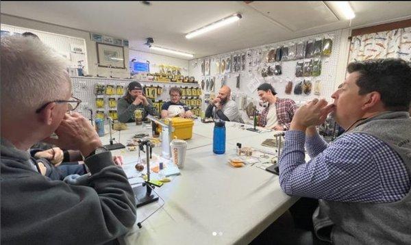 Fly-tying workshop at Great Feathers