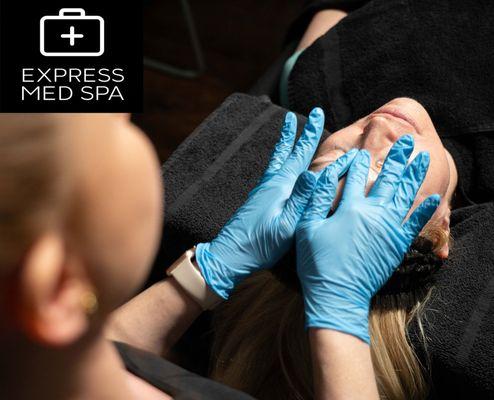 Experience rejuvenating facials at Express Med Spa La Grange. Expert care for glowing, youthful skin--perfect for women seeking radiant skin