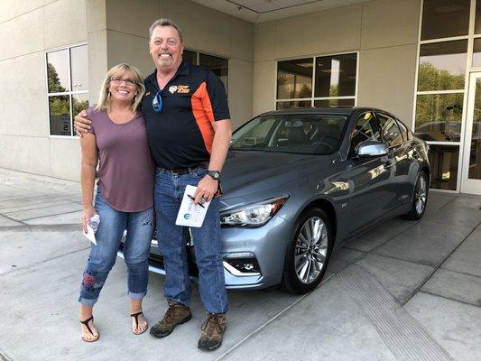 Congratulations to Sharon and Bill on their first INFINITI