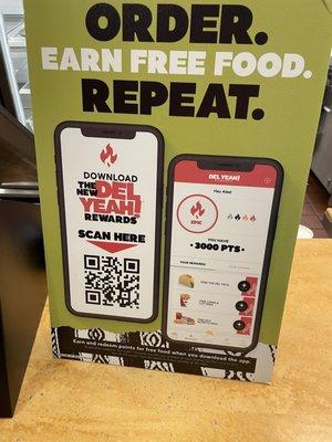 Order. Earn free food. Repeat.